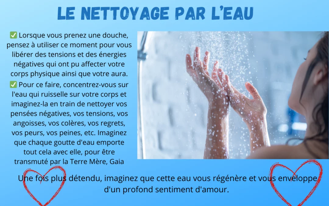 Le nettoyage énergétique par l’eau